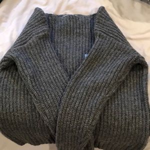 Grey boatneck sweater NWT